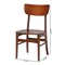 Baxton Studio Mid-century Modern Dark Walnut Bent Wood Dining Side Chair 121-6623 - alternate 10
